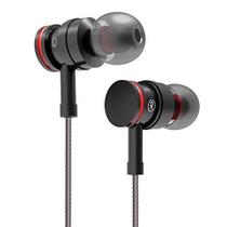 Fones de ouvido Seocode Bass In-Ear com microfone preto