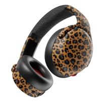Fones de ouvido Skullcandy Crusher ANC 2 sem fio com ANC, 60 h, estampa de leopardo
