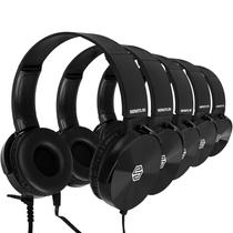 Fones de ouvido Sonitum Classroom, pacote com 10 fones de ouvido para estudantes, pretos Fones de ouvido Sonitum Classroom, pacote com 10 fones de ouvido para estudantes, pretos
