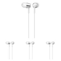 Fones de ouvido Sony MDREX155AP com microfone branco (pacote com 4)