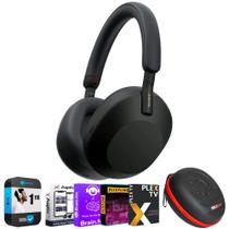 Fones de ouvido Sony WH1000XM5/B sem fio com cancelamento de ruído pretos