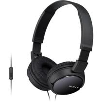 Fones de ouvido Sony ZX Series MDR-ZX110AP com microfone - preto Fones de ouvido Sony ZX Series MDR-ZX110AP com microfone - preto