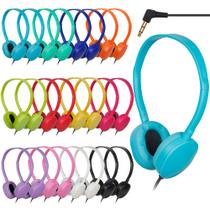 Fones de ouvido TJZXGUI Kids Bulk, pacote com 24, para sala de aula e escola Fones de ouvido TJZXGUI Kids Bulk, pacote com 24, para sala de aula e escola
