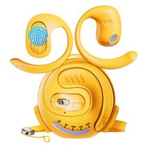 Fones de ouvido Transformers Open Ear com ganchos de ouvido, fone de ouvido Open Ear, fones de ouvido True Wireless, fones de ouvido Bluetooth 5.4 60H Play, IPX5 à prova d'água para trabalho, fitness, corrida, ioga e academia, Yellow-Bumblebee