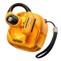 Fones de ouvido Transformers Open Ear Fones de ouvido sem fio Fones de ouvido de reprodução de 60 horas Fones de ouvido sem fio Bluetooth 5.4 Smart Control com ganchos de ouvido para Android e iOS, Bumblebee Yellow TF-T18