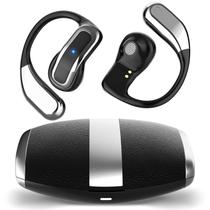 Fones de ouvido Translator Merryking AI OWS 144 idiomas pretos