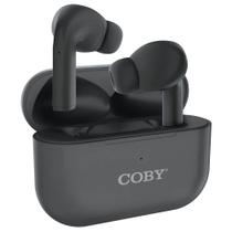 Fones de Ouvido True Wireless Coby com Estojo de Carregamento Preto