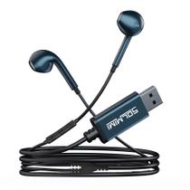Fones de ouvido USB SOLMIMI com microfone para PC e laptop