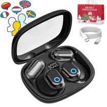 Fones de ouvido Vylaras AI Translator 2025 144 idiomas com bateria 24h