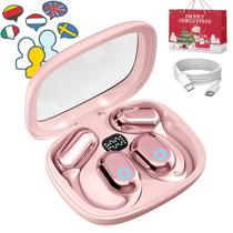 Fones de ouvido Vylaras AI Translator 2025 144 idiomas com bateria 24h