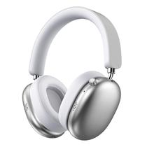 Fones de Ouvido WooAwesome Sem Fio Over-Ear USB-C Prata