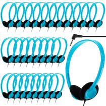 Fones de ouvido Yunsailing, pacote com 30, School Bulk, 3,5 mm, azul lago Fones de ouvido Yunsailing, pacote com 30, School Bulk, 3,5 mm, azul lago