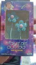Fones de ouvidos cabo, com microfone