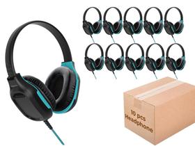 Fones Gumdrop DropTech Com Fio, Resistentes a Mordidas, Plugue 3,5 mm, Pacote com 10 Fones Gumdrop DropTech Com Fio, Resistentes a Mordidas, Plugue 3,5 mm, Pacote com 10