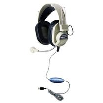 Fones HamiltonBuhl HA-66USBSM USB com Microfone Cancelador de Ruído Fones HamiltonBuhl HA-66USBSM USB com Microfone Cancelador de Ruído