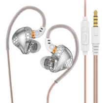 Fones IEM Jooy Paii Odio com Microfone Magnético Duplo Prata Fones IEM Jooy Paii Odio com Microfone Magnético Duplo Prata