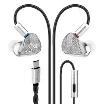 Fones intra-auriculares EZ EAR SPA-SG com fio Tipo-C, Hi-Fi e isolamento acústico Fones intra-auriculares EZ EAR SPA-SG com fio Tipo-C, Hi-Fi e isolamento acústico
