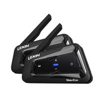 Fones LEXIN MeshCom Intercomunicador Bluetooth para Motocicleta Dual