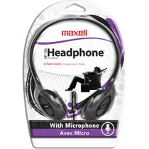 Fones Maxell HP-100 On-Ear com Microfone - Preto Fones Maxell HP-100 On-Ear com Microfone - Preto