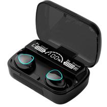 Fones ouvido Bluetooth TWS 5.1 HiFi Estéreo IPX4 Display LED - WCAN