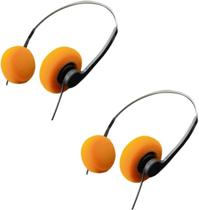 Fones Xinjincang Retrô Over-Ear Hi-Fi Estéreo Laranja Fones Xinjincang Retrô Over-Ear Hi-Fi Estéreo Laranja