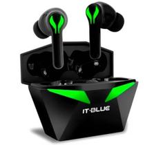 Foninho Fone Gamer Sem Fio Bluetooth 5.3 2406 Bahrein Com Microfone Embutido Cor Preto