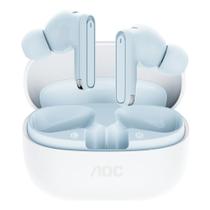 Foninho Fones de ouvido Bluetooth ultraleves AOC Act1511bl - Azul claro