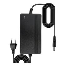 Fonte 12v 5a Bivolt 110v-220v Preta P4 Para Câmera Fita Led