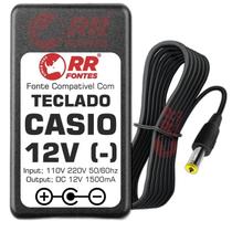 Fonte 12V Ad-12 Para Teclado Casio Ct-888 Ctk-5000 711 731