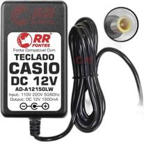 Fonte 12V Para Teclado Casio Cdp-120 Cdp-130 Cdp-135 Cdp-220