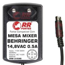 Fonte 14,8Vac Para Mesa De Som Mixer Behringer Xenyx Qx1202 - Rrfontes Comércios De Eletrônicos