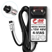 Fonte 15V 48V 4 Vias Para Mesa Som Mixer Umy Brasil Mg 82Cx