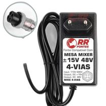 Fonte 15V 48V Para Mesa Som Mixer Arcano Arm Sbk Usb Arm8-Fx
