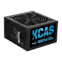 Fonte 400W Reais ATX Aerocool KCAS 80 Plus White 64901