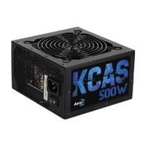 Fonte 500W AeroCool KCAS 500 - PFC Ativo - Eficiência 85% - 80 PLUS Bronze - EN53367