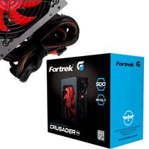 Fonte 500w Atx Fortrek Crusader Bivolt Pc Gamer Fan Cooler 12cm Fonte 500w Atx Fortrek Crusader Bivolt Pc Gamer Fan Cooler 12cm