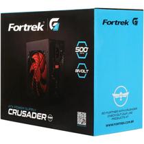 Fonte 500w Fortrek Crusader Bivolt Atx Pc Gamer Cooler 12cm