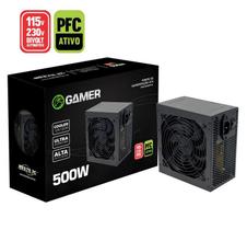 Fonte 500w Real Pfc Ativo Bivolt Automático Silenciosa C/ Nf - Brazilpc