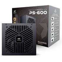 Fonte 600W Atx C3Tech Ps-600Bk, Bivolt, Preta