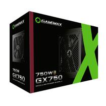 Fonte 750W Gold Full Modular PFC Ativo Gamemax GX-750 Fonte 750W Gold Full Modular PFC Ativo Gamemax GX-750