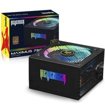 Fonte 750w Reais 80 Plus Bronze Revenger Preto Pfc Ativo