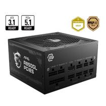 Fonte 850W MSI MAG A850GL PCIE5 Modular - Padrão ATX - Eficiência Até 90% - 80 PLUS Gold - PFC Ativo