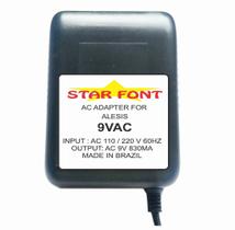 Fonte 9VAC 830mA Compatível com Equipamentos Alesis - Bivolt com Chave de Seleção