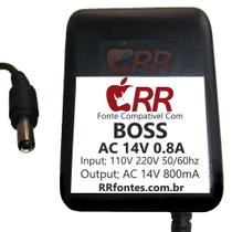 Fonte AC 14V 800mA Para BOSS GR-33 B GS-10 - RRfontes