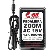 Fonte Ac 15V Para Pedal Pedaleira Zoom Ad0012D Ad-12 G7 G9