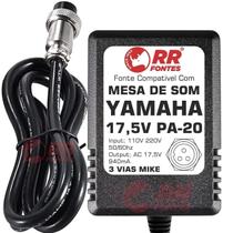 Fonte Ac 17,5V Para Mesa Mixeryamaha Pa-20 Pa20 Mg12 Mg124