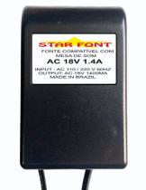 Fonte AC 18V 1.4A para Mesa de Som Mixer Yamaha PA-30 - Bivolt