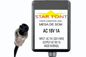 Fonte AC 18V 1A Para Mesa De Som Mixer Alesis Multimix - Bivolt 110V/220V Fonte AC 18V 1A Para Mesa De Som Mixer Alesis Multimix - Bivolt 110V/220V