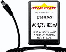 Fonte AC 9,75V para Compressor Mini Dbx MC6