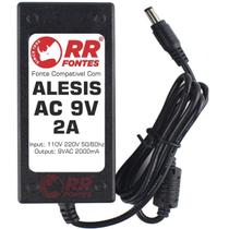 Fonte AC 9V 1.5A Para Bateria Eletrônica e Sintetizador Alesis SR-16 Midi